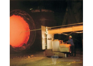 Aliva-585 Ремонт футерування ковшів в горизонтальному положенні